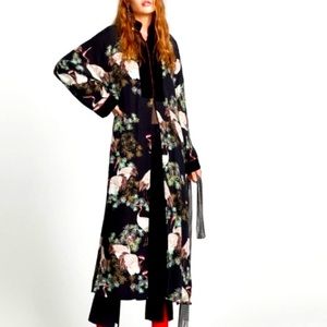 Zara Crane Print Kimono